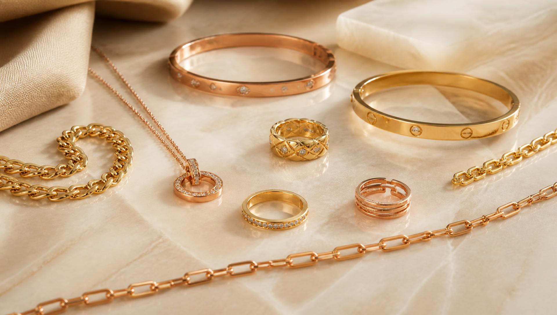 Bijoux FAM`OR en or et or rose